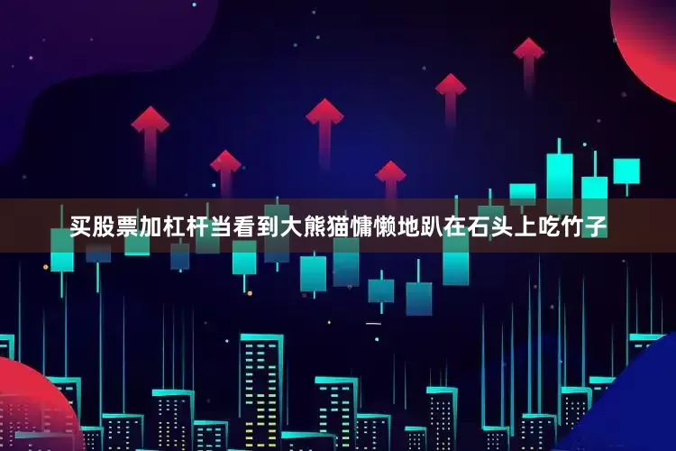 买股票加杠杆当看到大熊猫慵懒地趴在石头上吃竹子