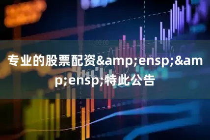专业的股票配资&ensp;&ensp;特此公告